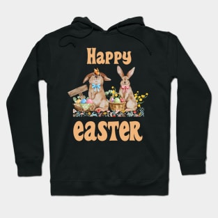 Rabbit Happy Easter Hoodie